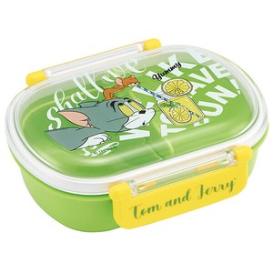 抗菌 食洗機対応 ふわっとフタタイトランチボックス小判 【トムとジェリー EAT.EAT.EAT】 スケーター