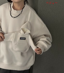 Tシャツ 長袖 ラウンドネック 厚手 無地 快適 冬 男の子用 ファッション  BQ5868