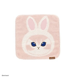 モフサンド うさにゃんフェイス ミニタオル