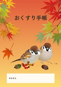 お薬手帳 とりアート すずめ