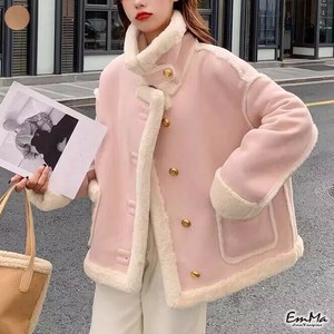 フェイクムートンショートコート 厚手 冬 あたたかい 【2024AW】 EH4230