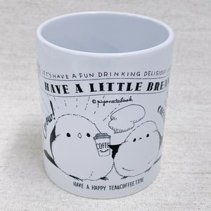 マグカップ シマエナガのカフェ柄