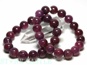 ☆高品質☆【ブレスレット】ルビー (最高級) (約13〜13.5mm) 【天然石 パワーストーン】