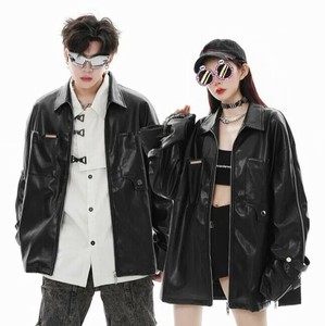 コート PU 長袖  ゆったり 快適  男女兼用 ファッション  BQ5892