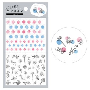 Planner Stickers Flower Leaf Deco Sticker Set of 30