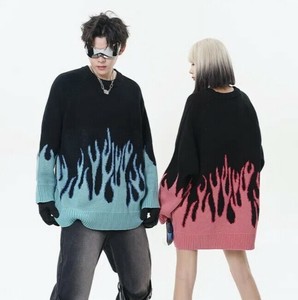 セーター  ニット ラウンドネック 長袖 ゆったり 秋冬 快適 男女兼用 ファッション  BQ5895