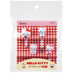 Lunch Picks Food Picks Hello Kitty 4-pcs set [Expected Late April]
