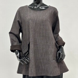 T-shirt Stripe A-Line Cut-and-sew [2024 A/W NEW] Made in Italy