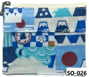 Pouch Lucky Charm Pocket Made in Japan Water-Repellent Finish Clear