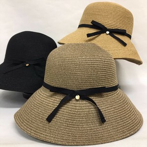 【春夏帽子】春夏婦人　洗えるブレードダウン　横リボン　おしゃれ　日よけ　レディース　日焼け対策