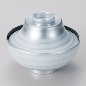 [TA]4寸華富士椀 銀白刷毛目　日本製 和食器　耐熱ABS樹脂　食洗器対応
