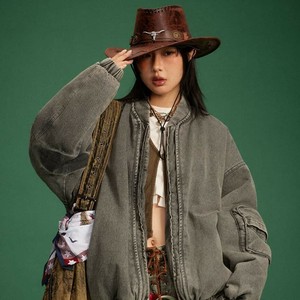 P19621メンズ アウター ジャケット 欧米風 デニム 2024秋新作 ヴィンテージ 保温 男女通用