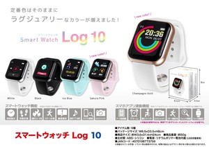 「腕時計」スマートウォッチLOG10