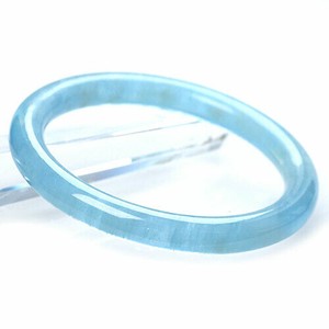 Gemstone Bracelet Aquamarine/Coral Bangle