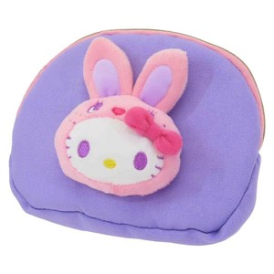 【コスメポーチ】ハローキティ ボアフェイス化粧ポーチ カラフルバニー PU