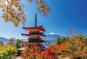 日本製 made in japan ジグソーパズル 新倉山浅間公園の秋景色（山梨） 01-2088