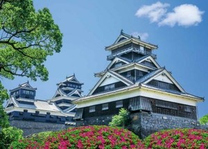 日本製 made in japan ジグソーパズル つつじ咲く熊本城（熊本） 05-1078