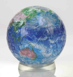 立体パズル 3D球体パズル クリアEARTH 2003-510
