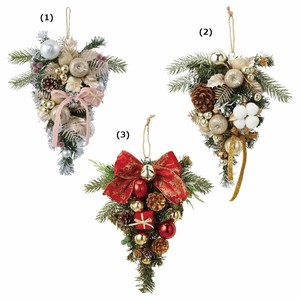 クリスマスツリーデコレーション　リボンスワッグ