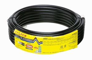 マスプロ電工　BS・CS用 低損失75Ωケーブル10m (5Cケーブル)　S5CFB10M(BK)-P