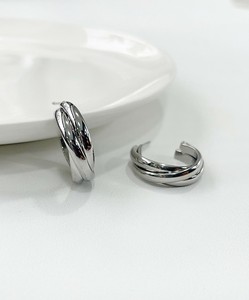 【サージカルステンレス 316L】トリプル フープ ピアス / 金属アレルギー対応　韓国製