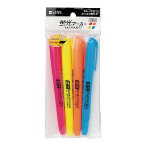 <低額ノベルティ>蛍光マーカー4P　(887053)