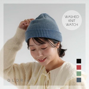 【2025春夏新作】【即納】2wayウォッシュドニットワッチ　帽子　ニット帽
