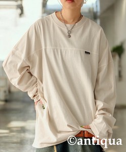 [antiqua] T-shirt Ladies fashion Long T-shirt Cotton Unisex Men's Vintage