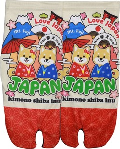 Tabi Socks Shiba Dog Tabi Socks Printed