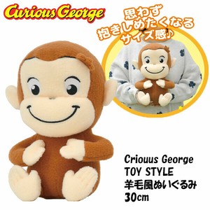 キュリアスジョージ TOY STLYE 羊毛風 ぬいぐるみ 30cm 【おさるのジョージ】