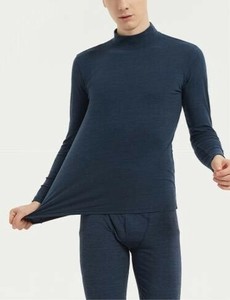 下着  タイト長袖Tシャツ+ パンツ 2点セット ラウンドネック 無地 快適 メンズファッション   YEA1455