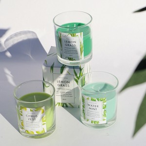 【GREEN OASIS】ディフューザー 70ml グラス入りキャンドル クリーンなビジュアルと香り