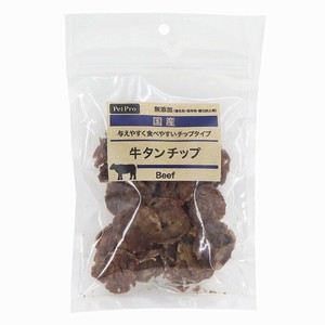［ペットプロジャパン］ペットプロ 国産おやつ 無添加牛タンチップ 50g