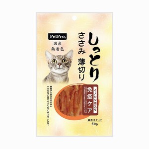 ペットプロ 国産しっとりささみ 薄切り 免疫ケア イノシシ肉入り 30g【7月特価】
