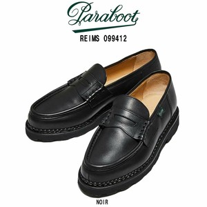 Paraboot(パラブーツ)ローファー 革靴 シューズ モカシン レザー 牛革 NOIR メンズ 男性用 REIMS 099412