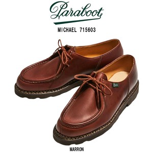 Paraboot(パラブーツ)チロリアンシューズ モカシン 革靴 レザー シューズ MARRON ブラウン 男性用 715603