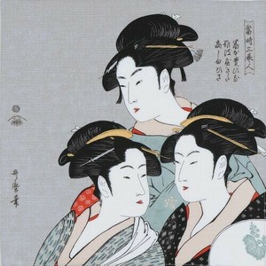 和服袋 浮世绘 48 x 48cm