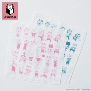 Gauze Handkerchief Gauze Handkerchief Neko Set of 2