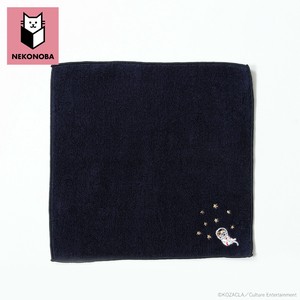 Towel Handkerchief Navy Neko
