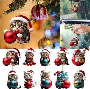 人気！残りわずか 猫ちゃんアクセサリー クリスマス オーナメント「2024新作」