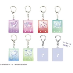 サンリオキャラクターズ ミュージックプレイヤー風キーホルダー（キラキラアイドル・1BOX8入）
