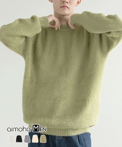 《 aimoha men 》シャギーニット メンズ ニット セーター メンズニット シンプル ソフトタッチ