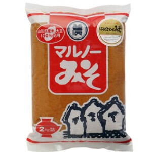 【山形県産米・大豆100%使用・ 化学調味料無添加、中辛タイプ】はら合わせみそ《1kg》(袋)