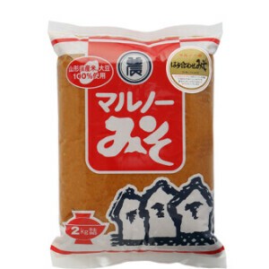 【山形県産米・大豆100%使用・ 化学調味料無添加、中辛タイプ】はら合わせみそ《2kg》(袋)