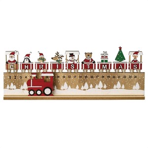 クリスマスツリーデコレーション　ウッドアドベントカレンダースタンド