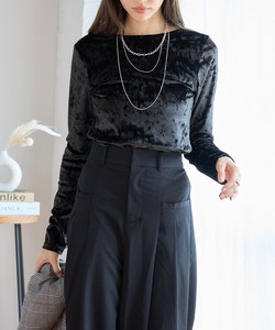 Cardigan Velour Back Open [A/W]