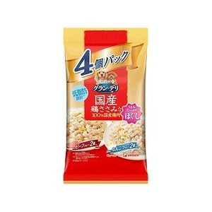 グラン・デリ国産鶏ささみパウチ　ほぐし　ビ-フ・なんこつ 80g×4