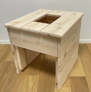 よもぎ蒸し用　ヒノキ椅子（単品）