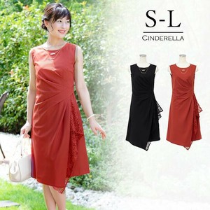 【S-L】ラップスカートレースドレス