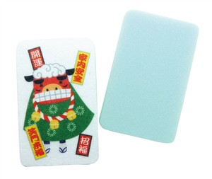 【U干支】ししまいプリントスポンジ　正月/年末年始/縁起物/ギフト/謹賀新年